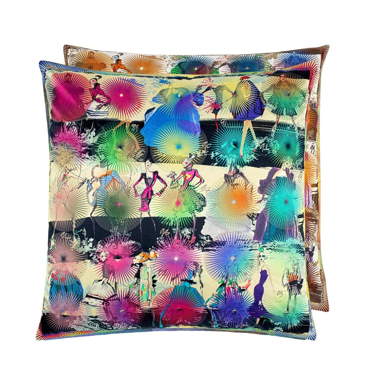 Two-sided pillow LACROIX PHOTOCALL cotton satin