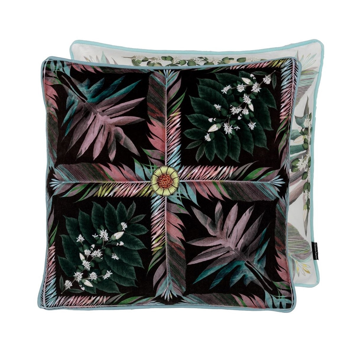 Double-sided pillow FEATHER PARK JAIS cotton satin - Eye on Design