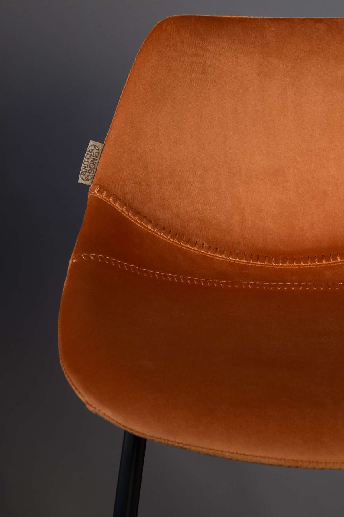 Bar stool FRANKY 80 orange, Dutchbone, Eye on Design