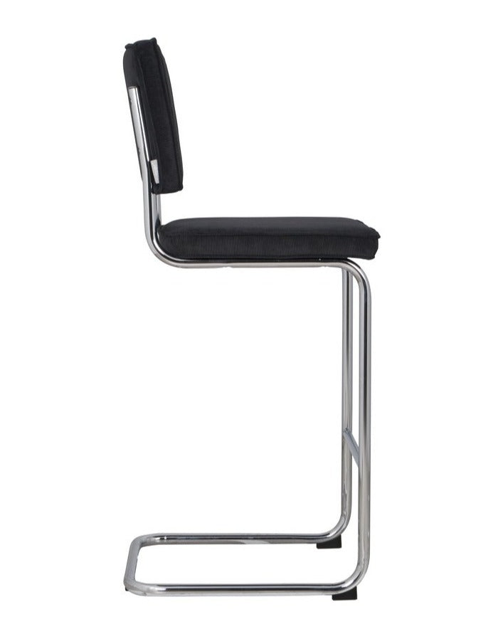 RIDGE RIB bar stool black, Zuiver, Eye on Design