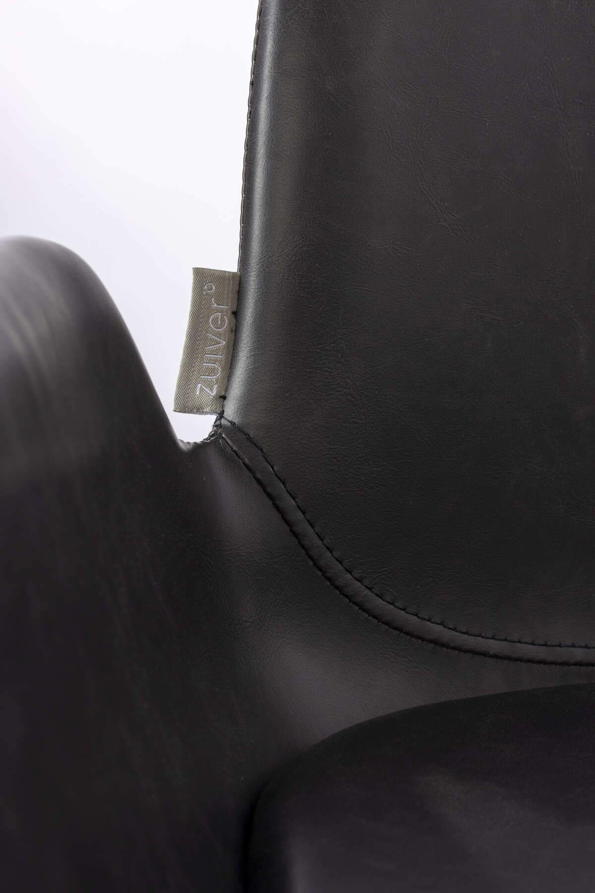Bar chair BRIT eco leather black