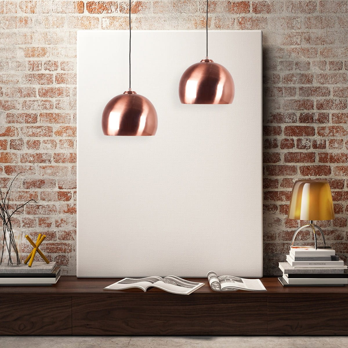 BIG GLOW copper pendant lamp, Zuiver, Eye on Design