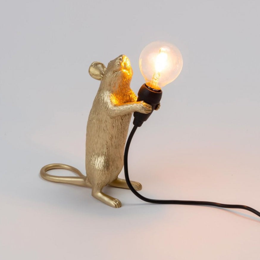 MOUSE STEP lamp gold