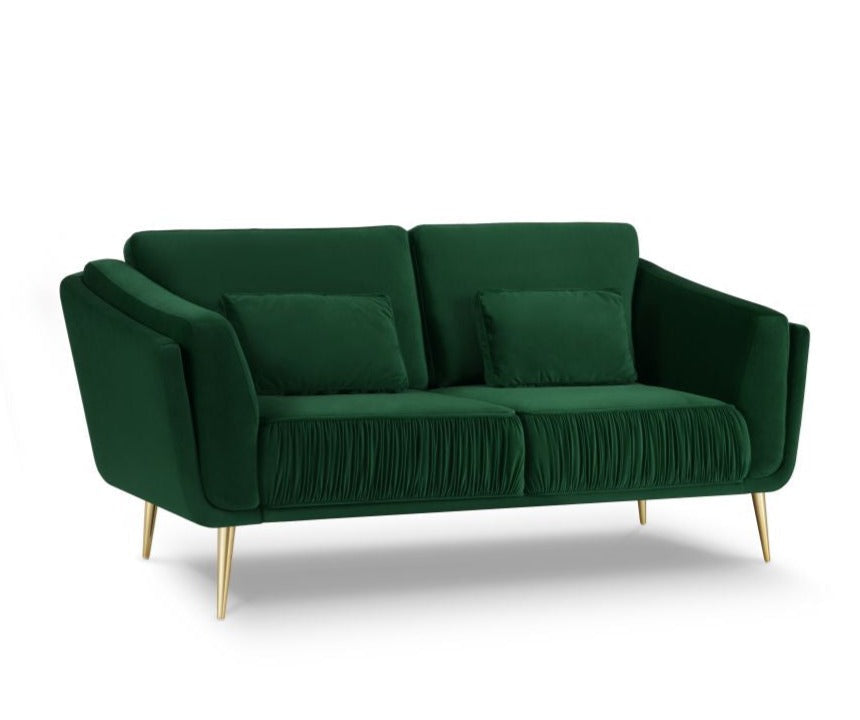 2-seater velvet sofa DAUPHINE green