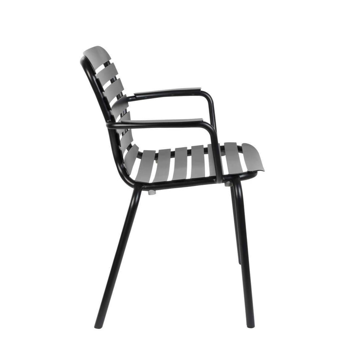 Garden chair with armrests VONDEL black, Zuiver, Eye on Design