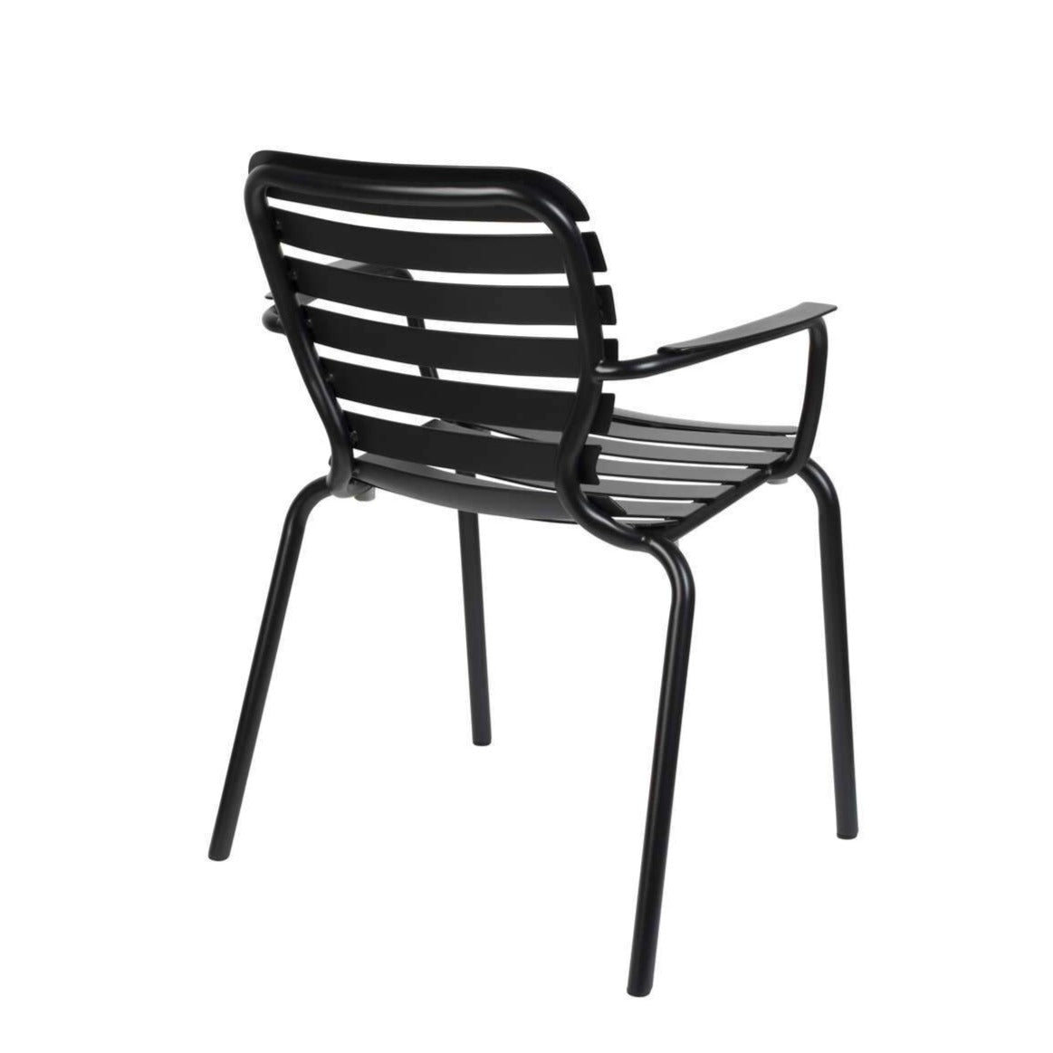 Garden chair with armrests VONDEL black, Zuiver, Eye on Design