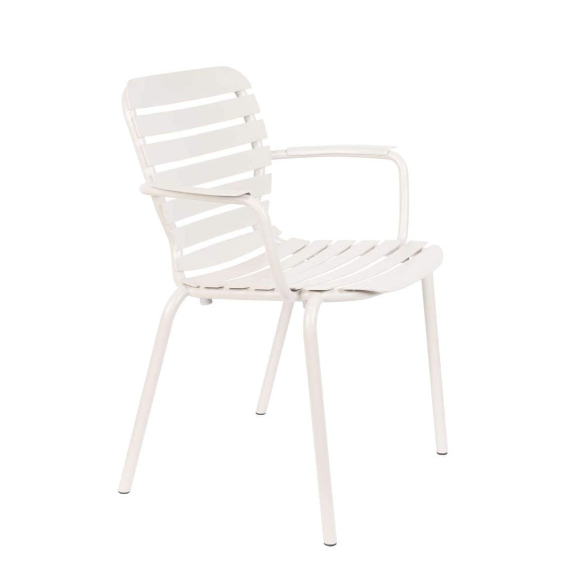 The Vondel garden chair was created for lovers of the sun, morning coffee on a modern terrace and joint Sunday dinners outside. The comfortable location of the armrests allows for comfortable location of the hands. The seat is made of the highest quality aluminum, thanks to which the furniture is resistant to weather conditions such as wind, rain and sunlight. This armchair will make a spectacle during summer meetings with friends outside.