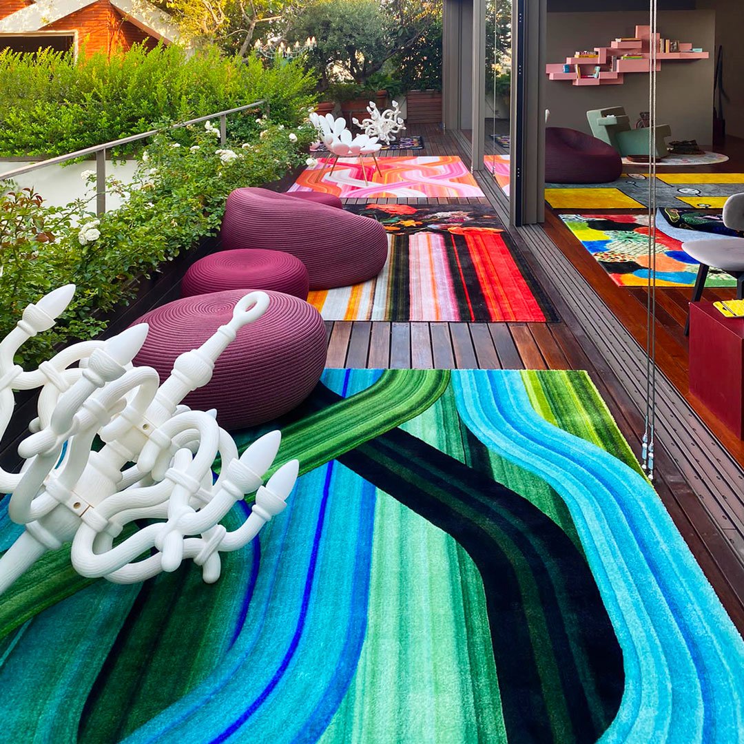 WAVE green carpet, QeeBoo, Eye on Design