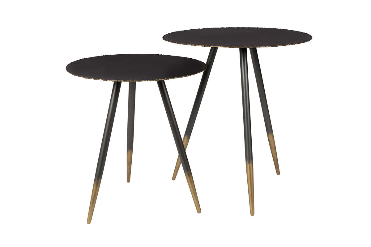 Coffee tables STALWART black (2 pcs.) - Eye on Design