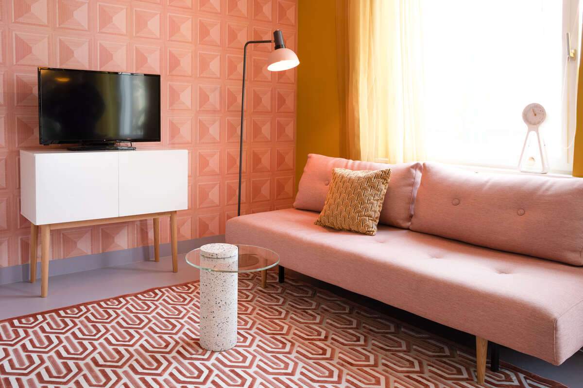 ROSALINA TERRAZZO pink table, Zuiver, Eye on Design