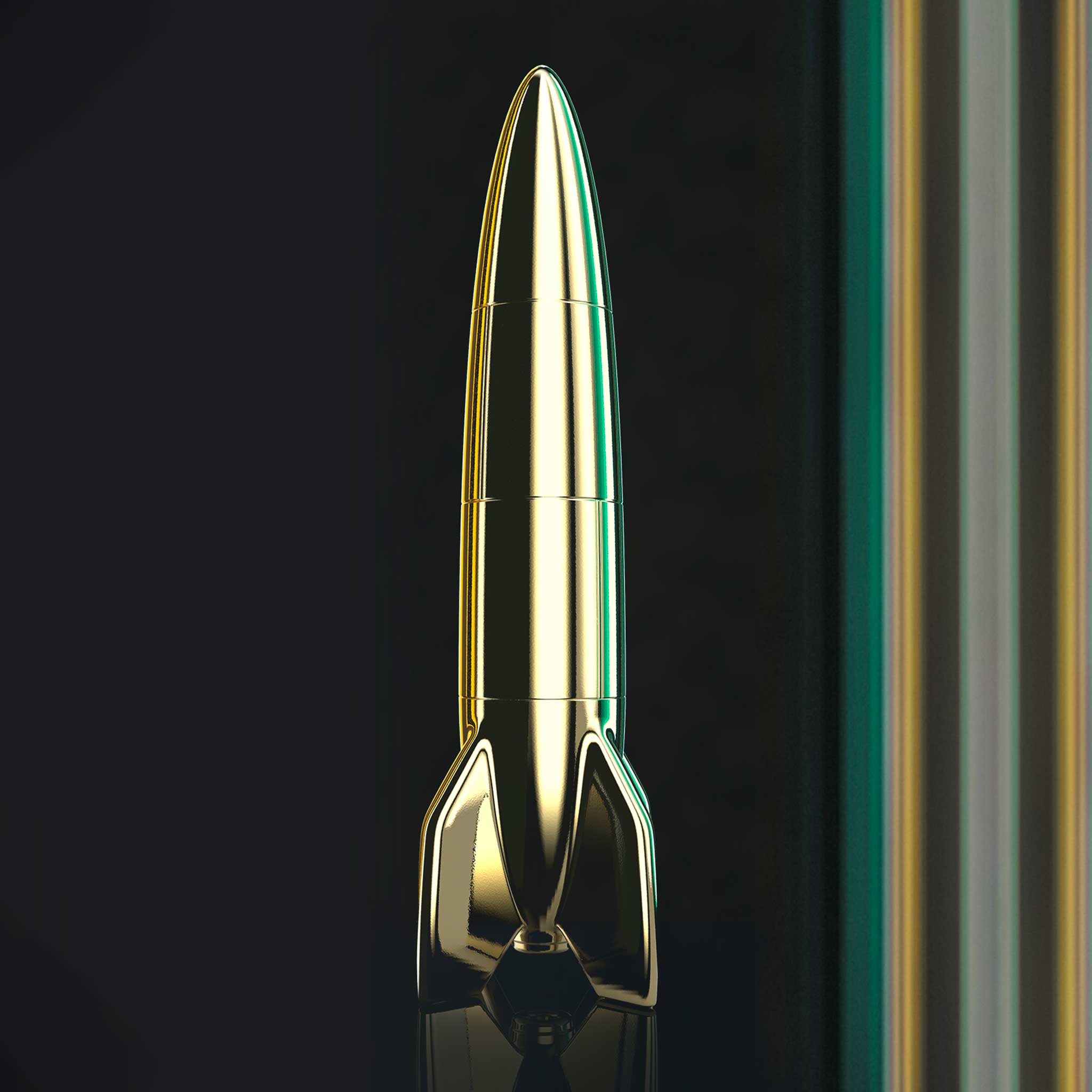 Lamp V-2 SCHNEIDER gold