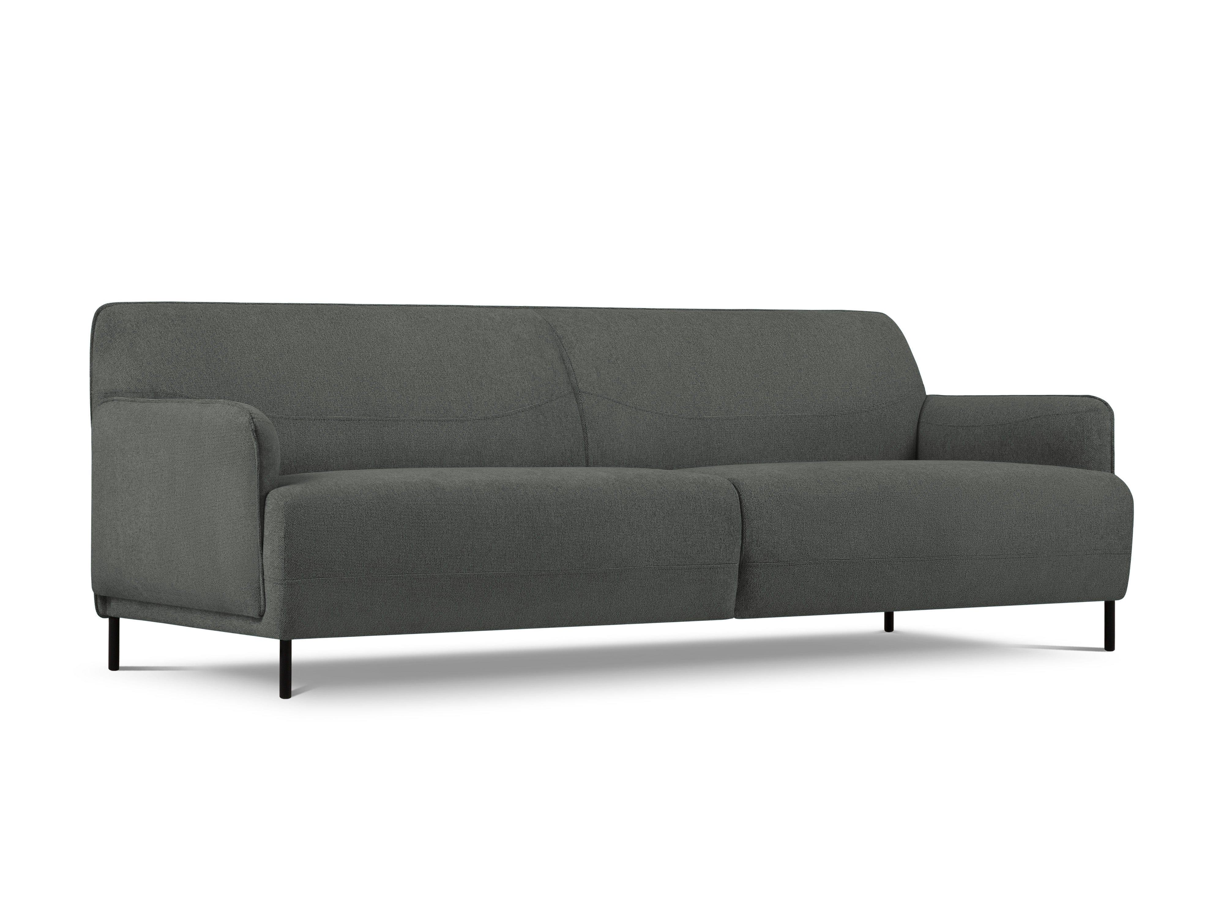 Sofa, "Neso", 3 Seats, 235x90x76
 ,Grey,Black Metal, Windsor & Co, Eye on Design