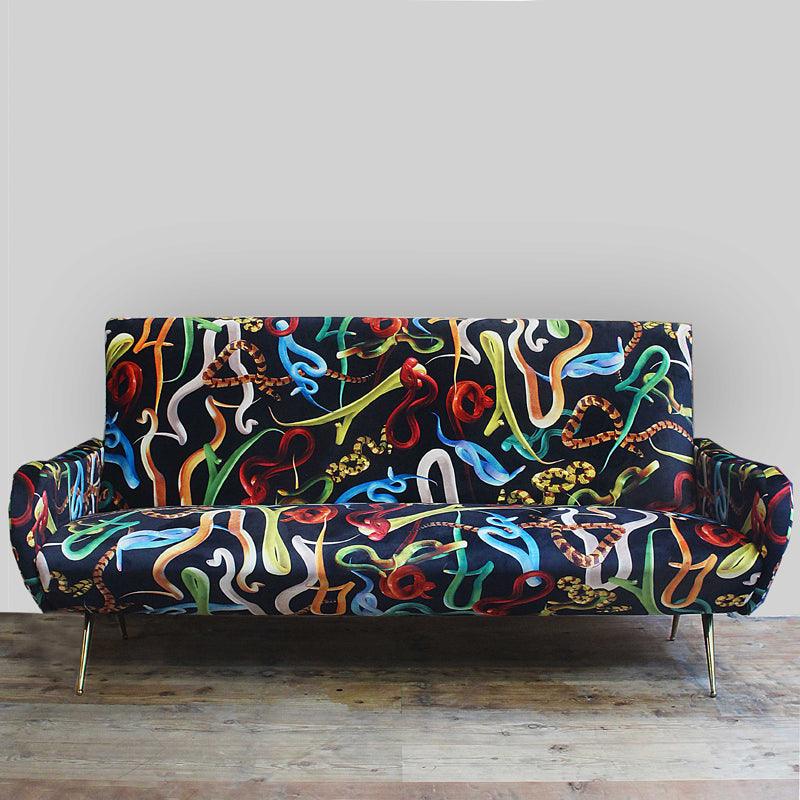 3-seater sofa SNAKES black - Eye on Design