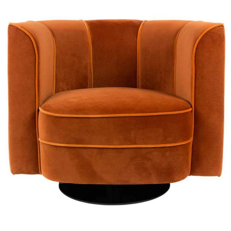FLOWER lounge armchair orange, Dutchbone, Eye on Design