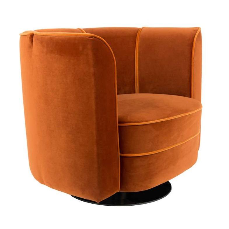 FLOWER lounge armchair orange, Dutchbone, Eye on Design