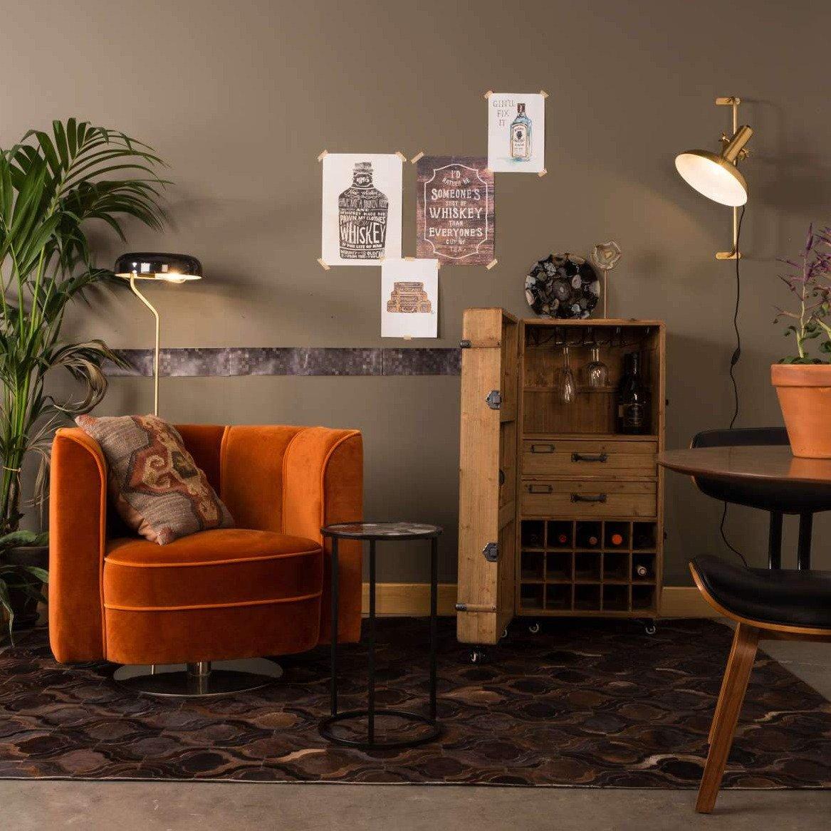 armchair FLOWER orange lounge