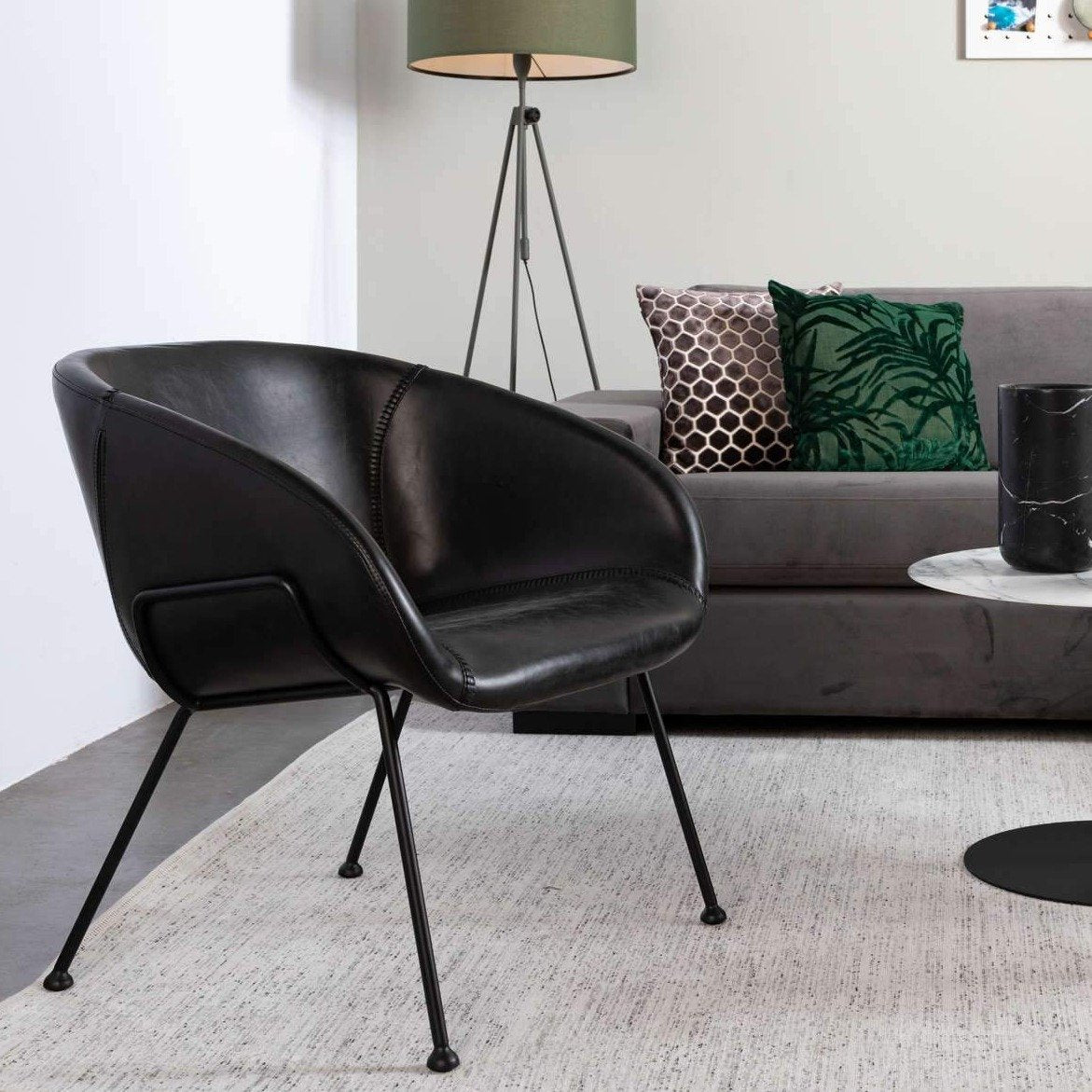 FESTON lounge armchair black, Zuiver, Eye on Design