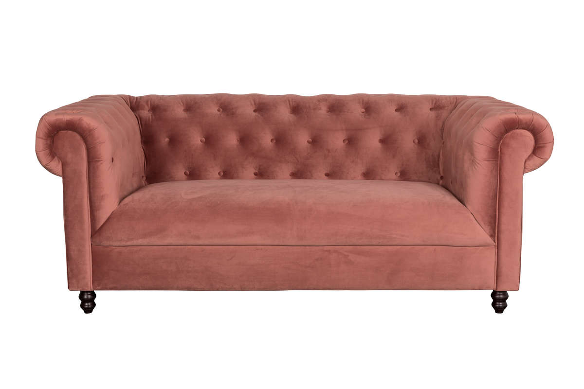 CHESTER VELVET sofa pink