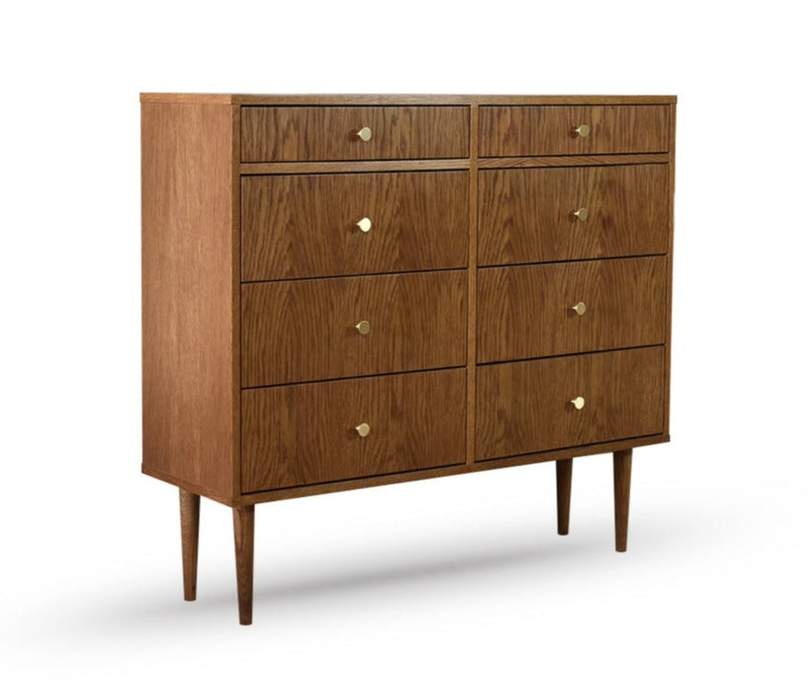 CORRIHIGH+ oak wood chest of drawers