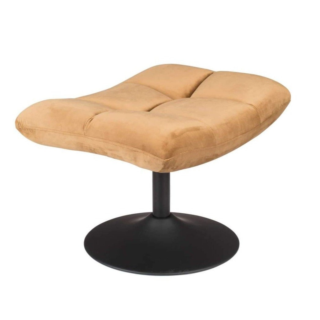 BAR VELVET stool golden brown