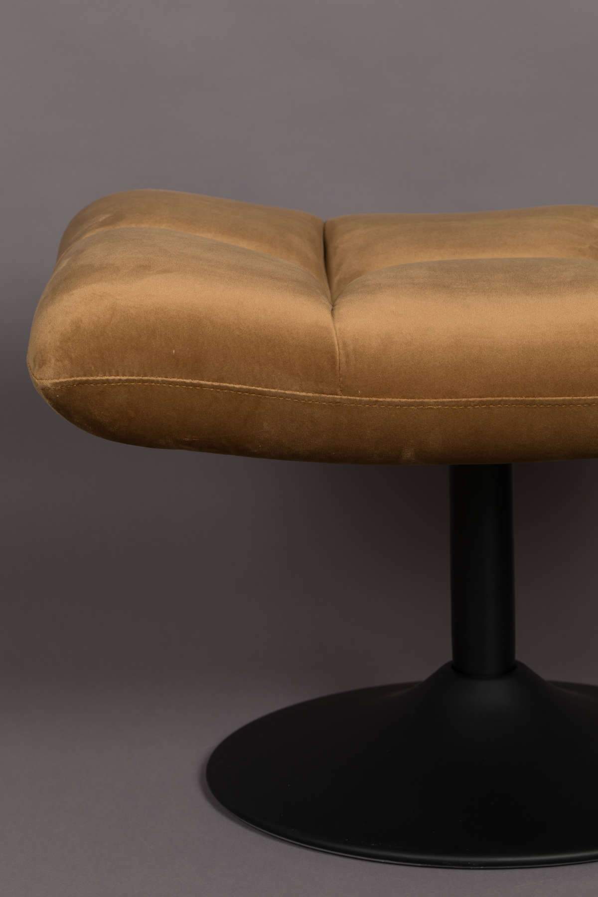 BAR VELVET stool golden brown