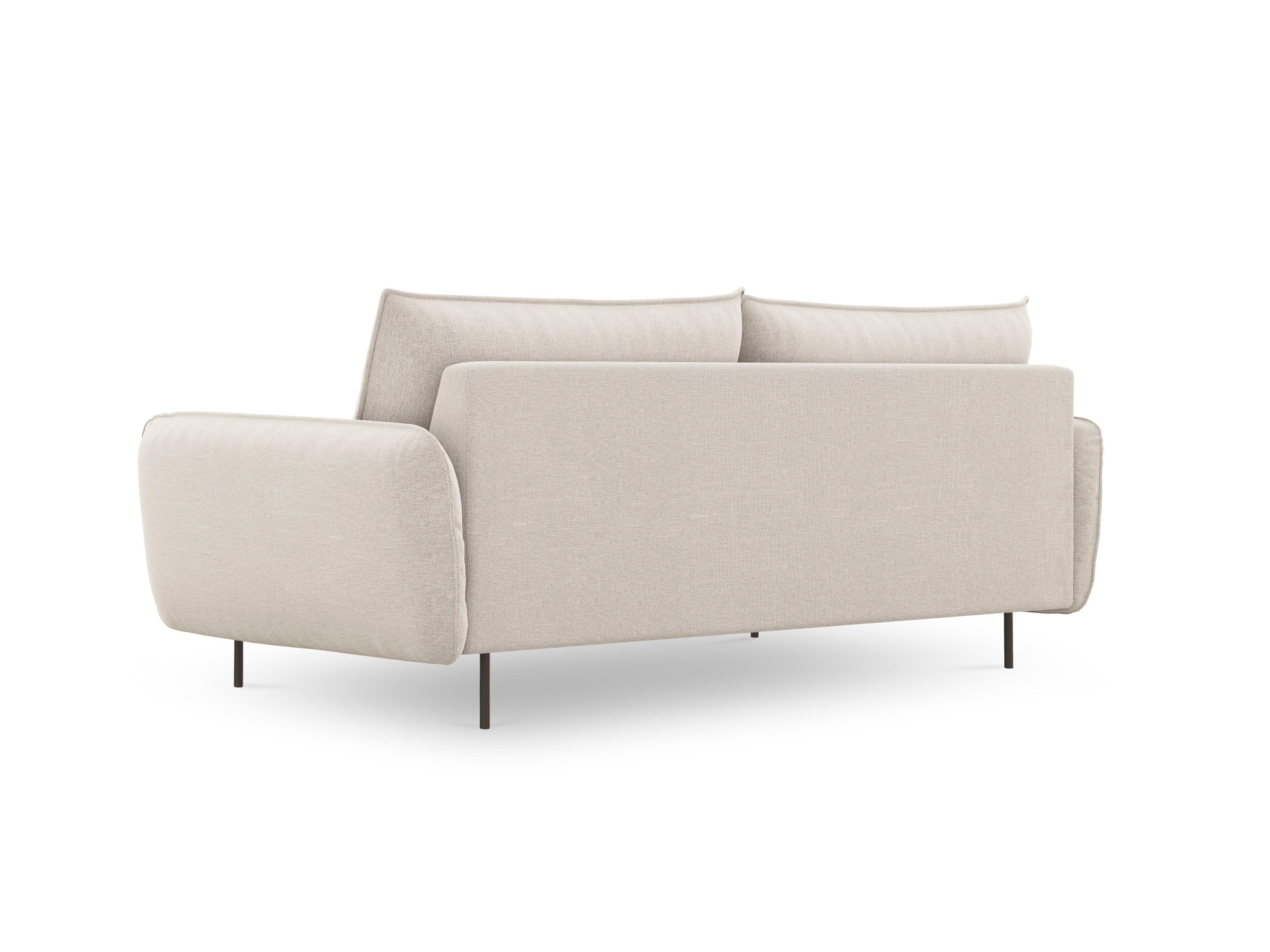 4-seater sofa VIENNA sand with black base - Eye on Design