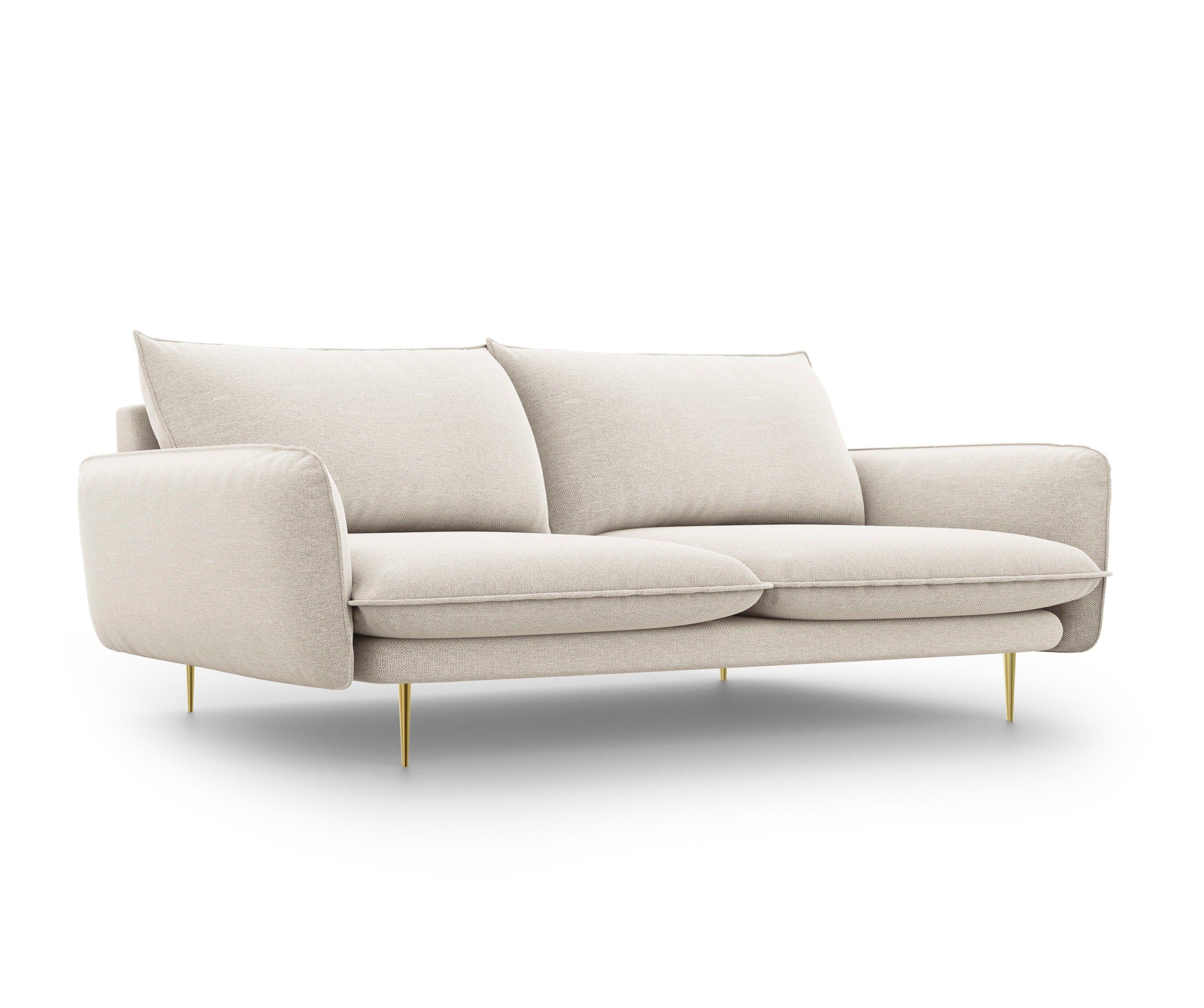 4-seater sofa VIENNA sand with gold base - Eye on Design