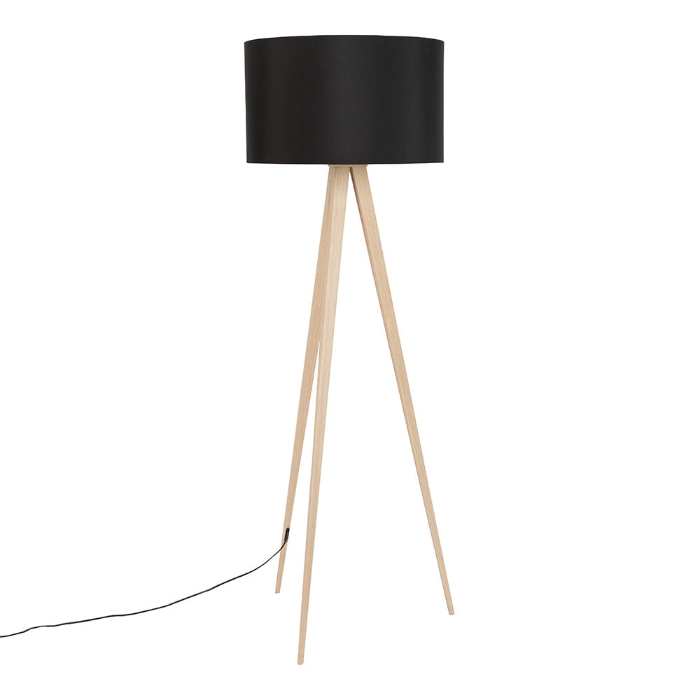 Elegant, long and wooden legs are the hallmark of Tripod Wood floor lamps. Her appearance was completed with a polyester lampshade, in which the Velcro was sewn in to change its color. The simplicity of its implementation will be found in many rooms from modern showrooms, through minimalist dining rooms to Scandinavian offices. This is only the invention of the owner, which room is to be completed by it.