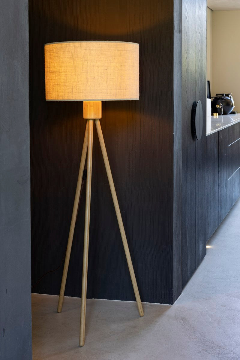 FAN floor lamp bamboo, Zuiver, Eye on Design