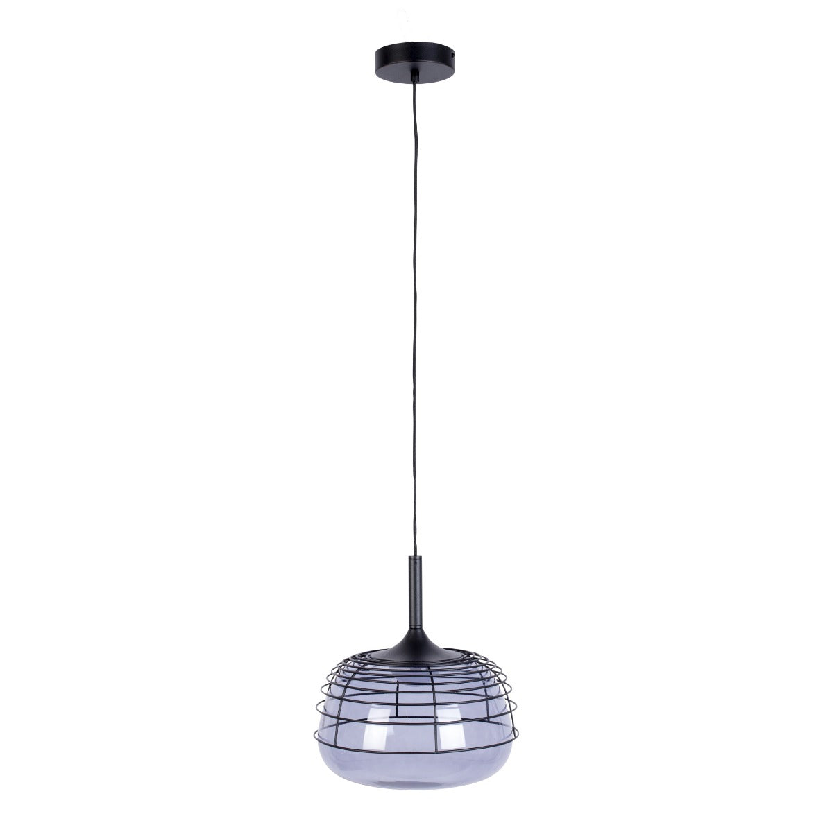 The SMOKEY lamp is a combination of a class with practicality in the best edition. The elegant metal base of the tripod maintains a glass shade that illuminates the room like a rising and setting sun. The simplicity of its implementation fits perfectly with a modern living room that needs some light. Hanging it in a Scandinavian bedroom, a effect of coziness and romanticity is obtained.