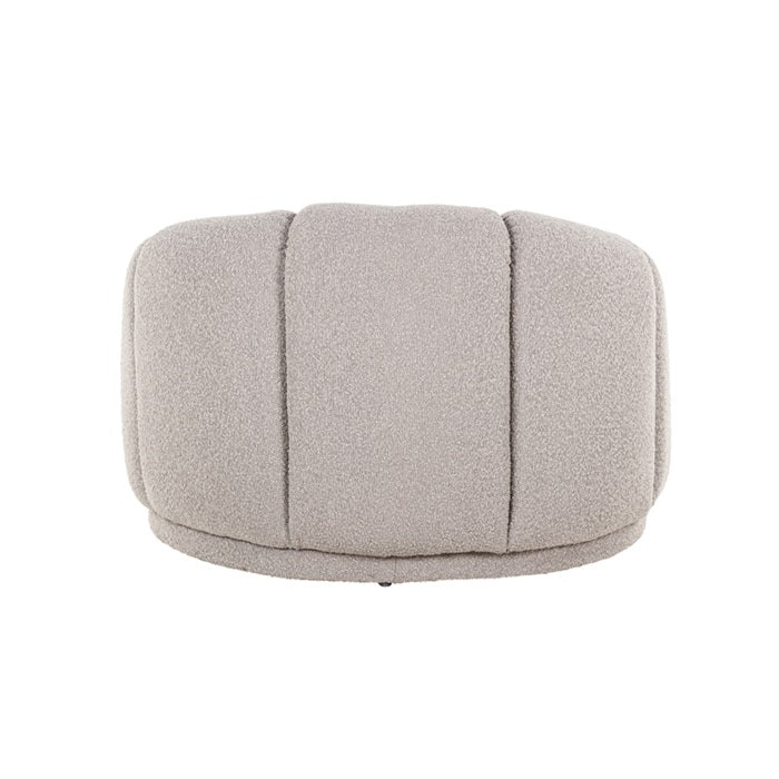 PALERMO pouffe taupe boucle