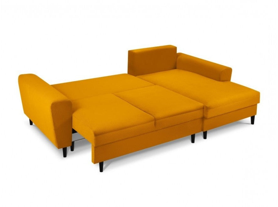 A corner sofa with sleeping function