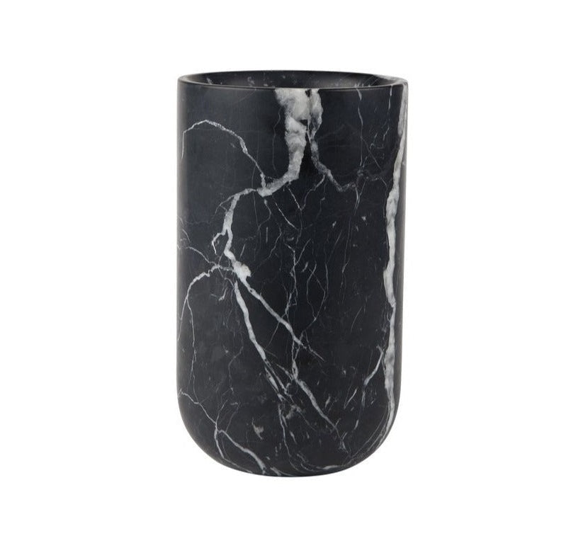 FAJEN vase black marble