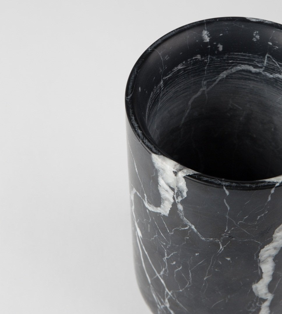 FAJEN vase black marble