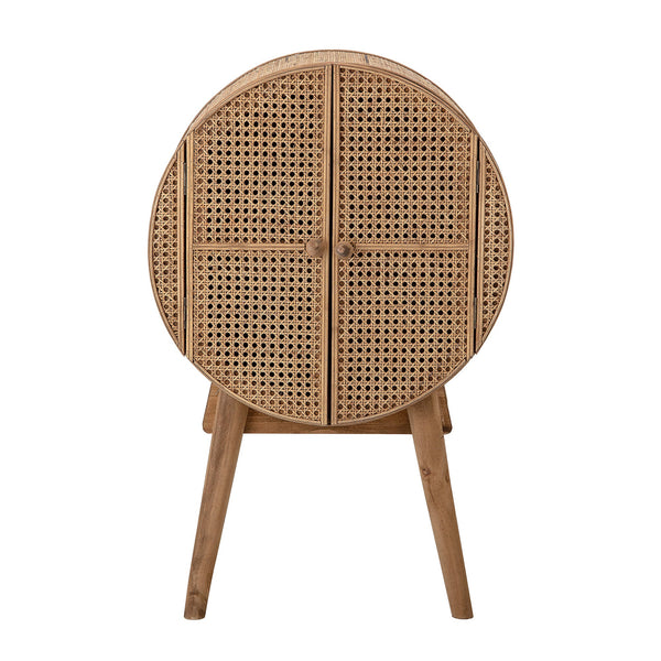 The Otto cabinet is a unique furniture proposition with a wooden frame, which thanks to the rattan finish and its round shape, will attract everyone's attention. Referring to the style of the 20th century of the last century, it brings a lot of warmth and a cozy atmosphere home. Its appearance makes it fit into many rooms. Starting from the living room in the boho style, through a modern office, to the Scandinavian bedroom. No matter where you find, it will add positive energy everywhere!