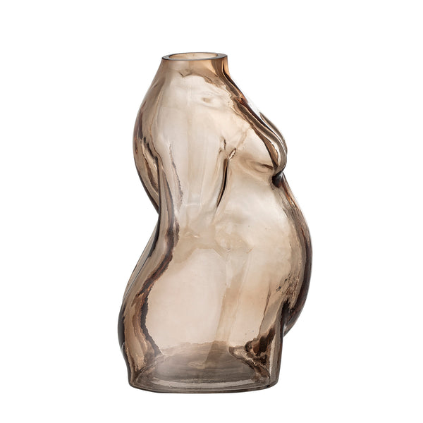 Vase EVIE brown glass