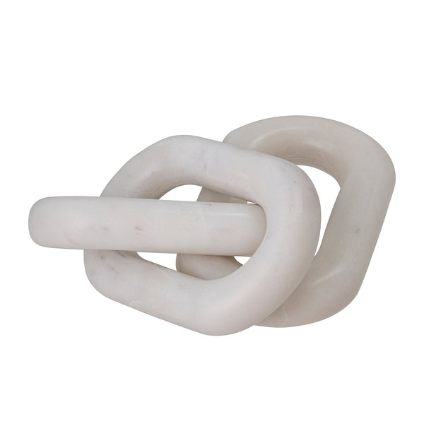 Adee is a spectacular sculpture made of white marble depicted, like a chain, rings. Undoubtedly, this is an add -on that will catch the eye of everyone, and everyone who sees him will be thoughtful. Mild colors causes that it will complement every Scandinavian interior.