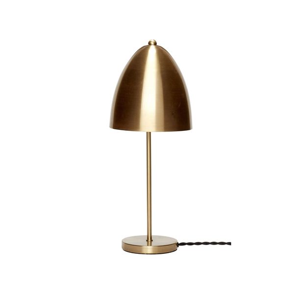 This table lamp is made of brass and has the shape of a fungus. Cap can be put on a desk, in a window or on a side table in the seating area to get a suppressed, warm light. The brass color gives the lamp a classic appearance, which makes it great at the office. Vintage Salon is an ideal space for putting it.