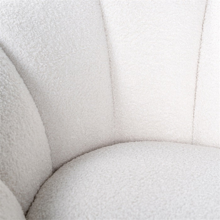 CATANIA swivel armchair white