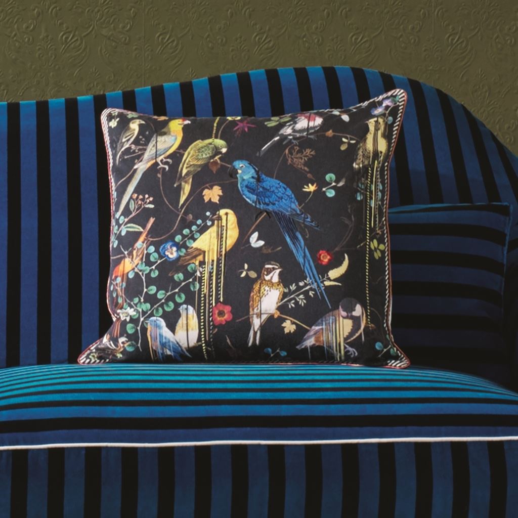 Double sided pillow FLOWERWORKS CAMELIA cotton satin - Eye on Design