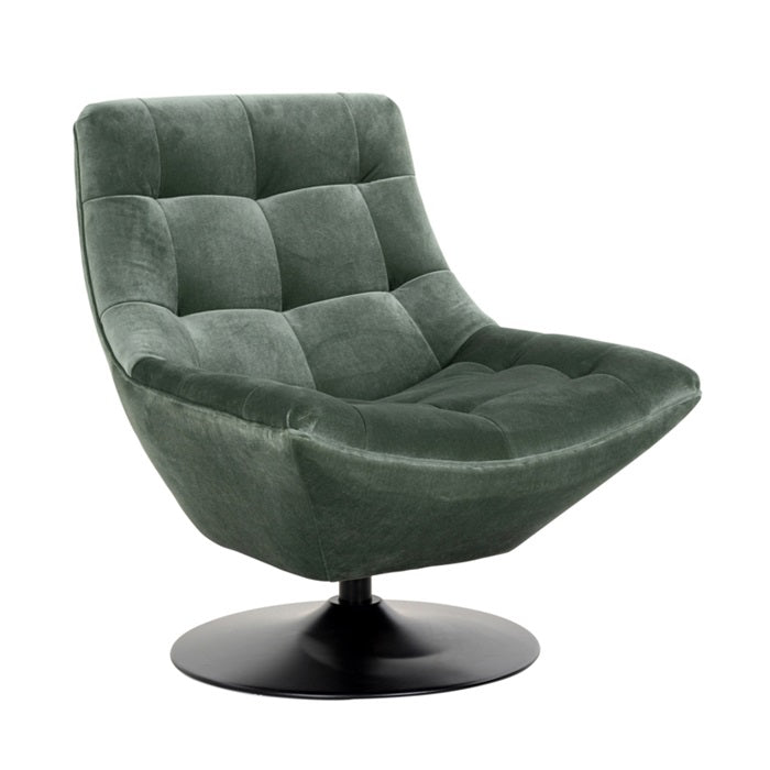 TRENTO swivel armchair green