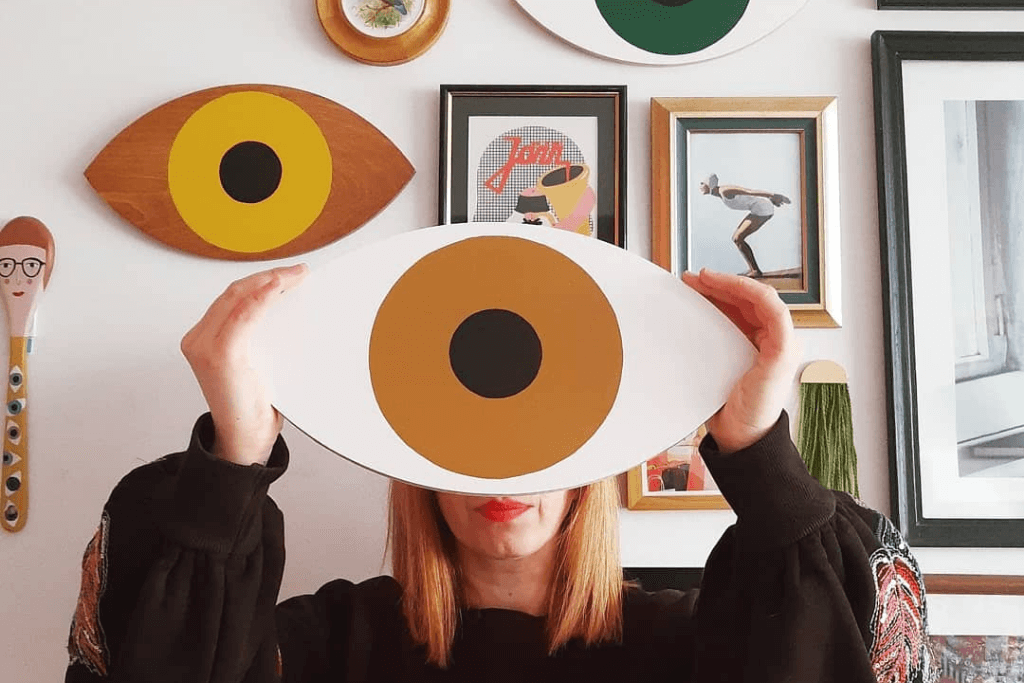 TERAKOTA 3D eye wall decoration with lid, Na_ha_ku, Eye on Design