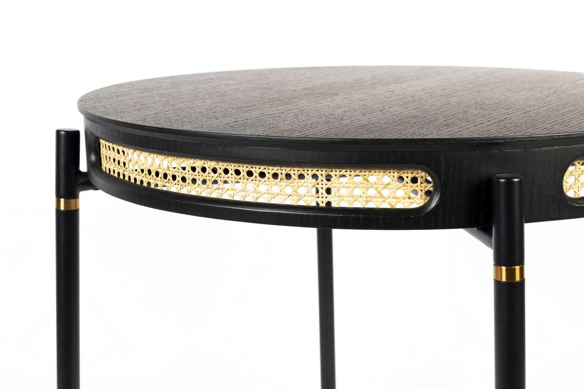 Round table DON'T STOP THE WEBBING black, Bold Monkey, Eye on Design