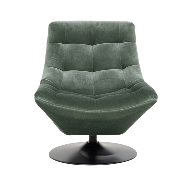TRENTO swivel armchair green