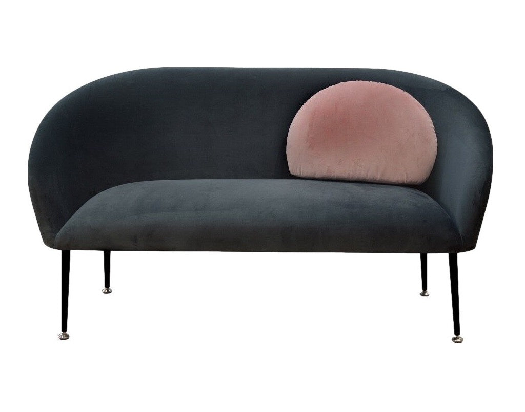 PLUM sofa dark grey with pink cushion, Happy Barok, Eye on Design