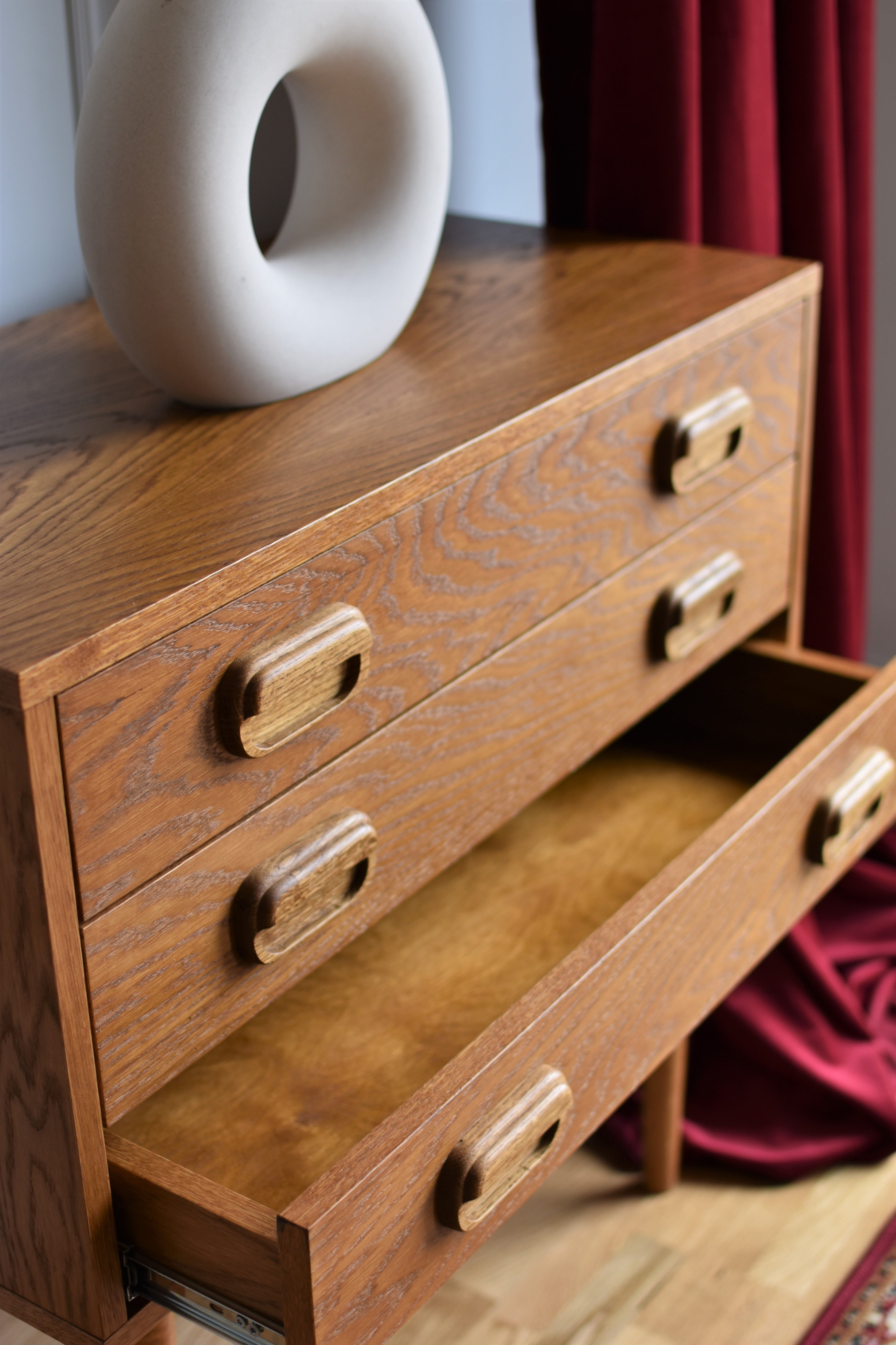 CERN chest of drawers oak wood