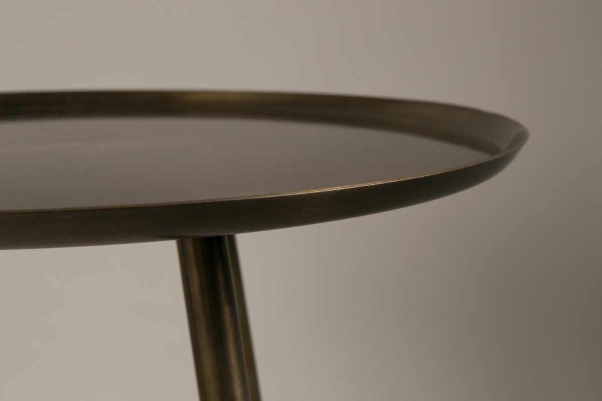 ELIOT table antique brass, Dutchbone, Eye on Design