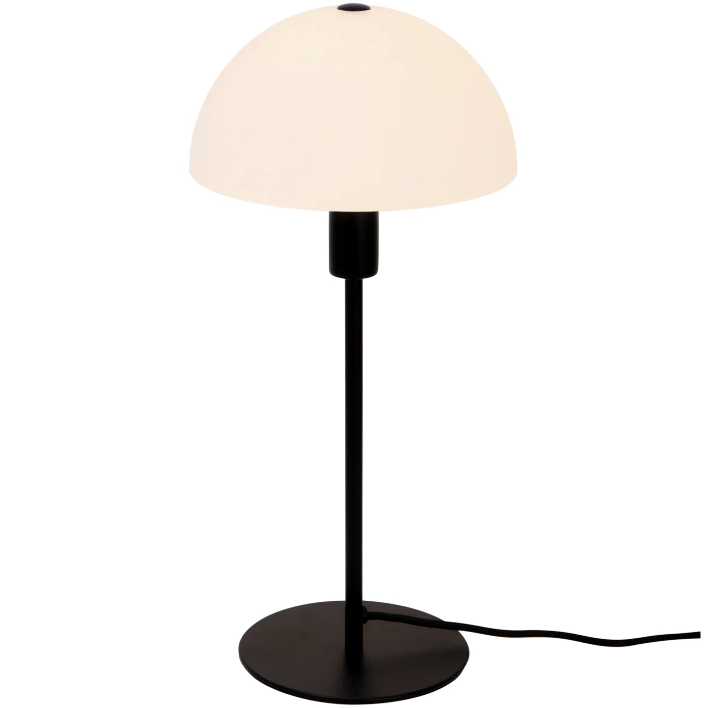 Table lamp ELLEN black with glass diffuser