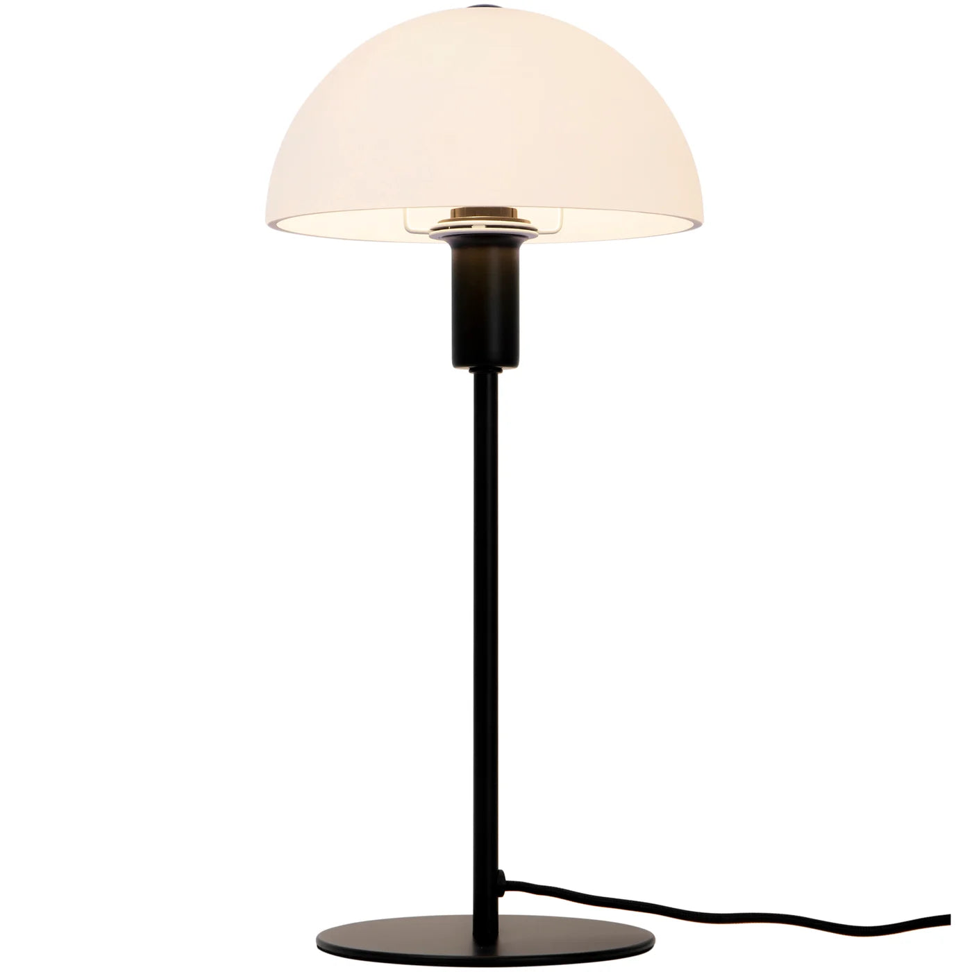 Table lamp ELLEN black with glass diffuser