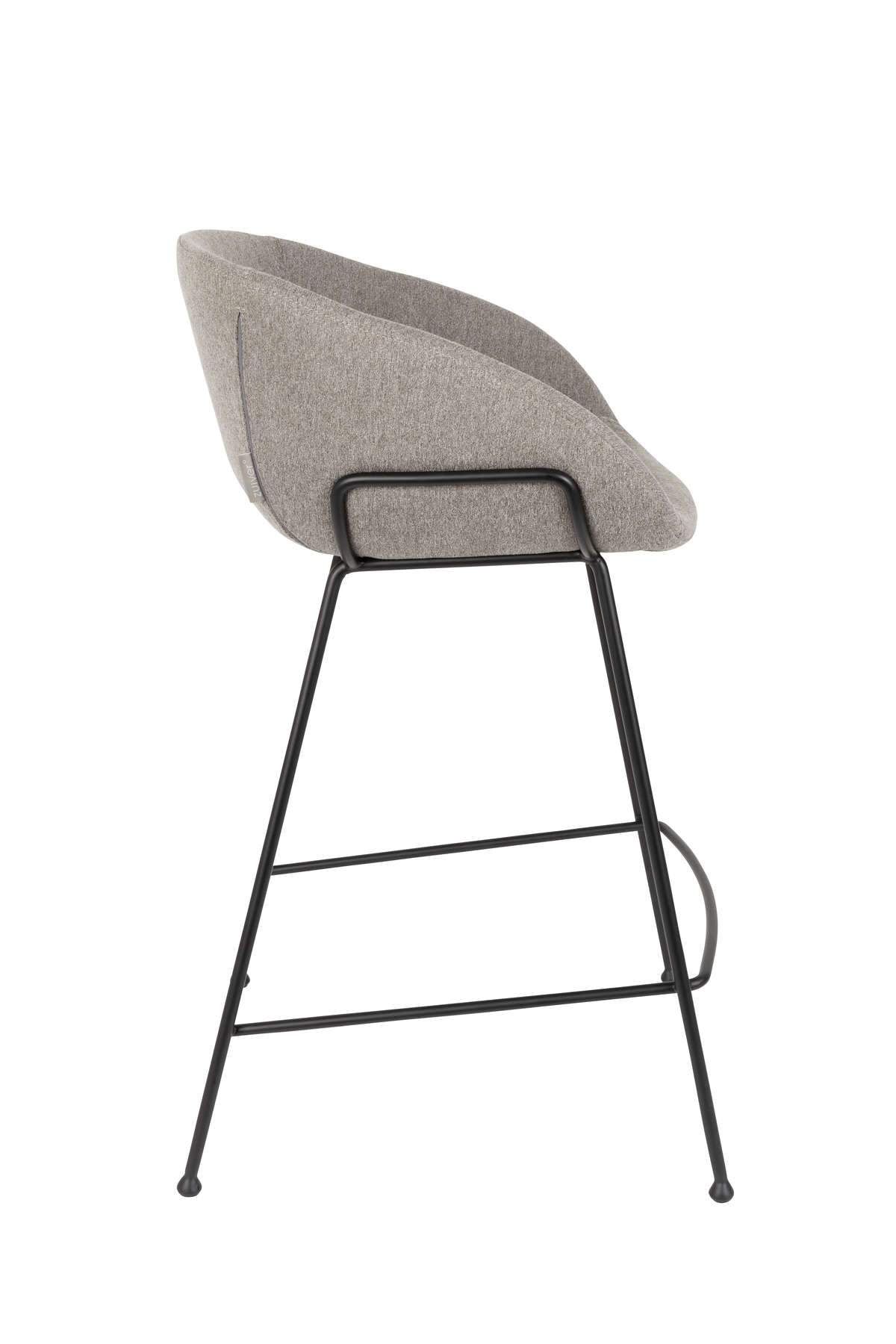 Low bar stool FESTON grey, Zuiver, Eye on Design